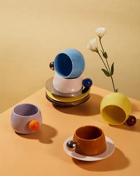 Creative Floating Coffee Cup Set Ceramic Mug David&Annie