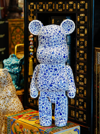 Handcrafted Mosaic Porcelain Bear Sculpture BennyHome