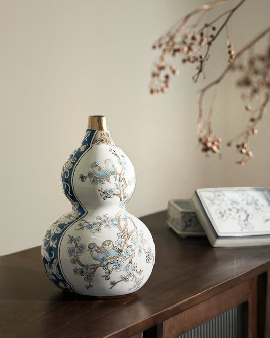 Gourd Vase – Modern Chinese Ceramic Decor HOUSE OF MUSE