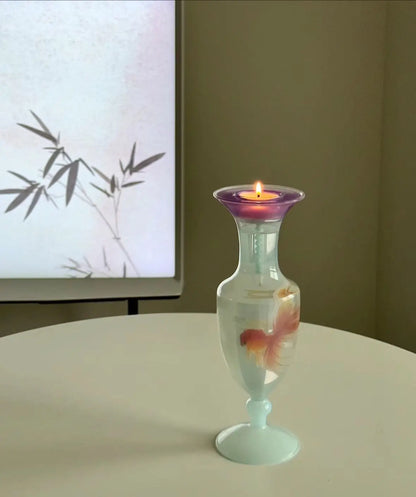 Floating Goldfish Candle Holder – Aromatherapy Candle Stand Fushengmen