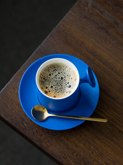 Ceramic Klein Blue Coffee Cup & Saucer Set - KillBigCompany