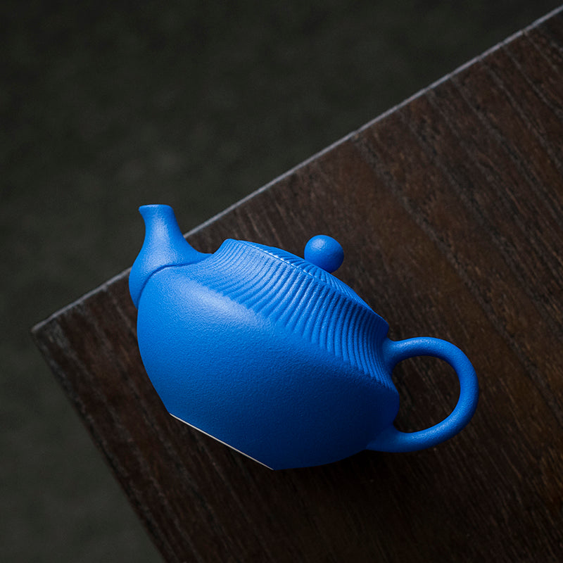 Klein Blue Japanese-Style Rustic Ceramic Teapot - KillBigCompany