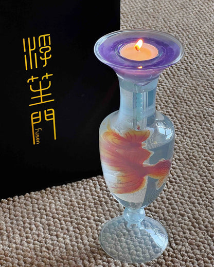 Floating Goldfish Candle Holder – Aromatherapy Candle Stand Fushengmen