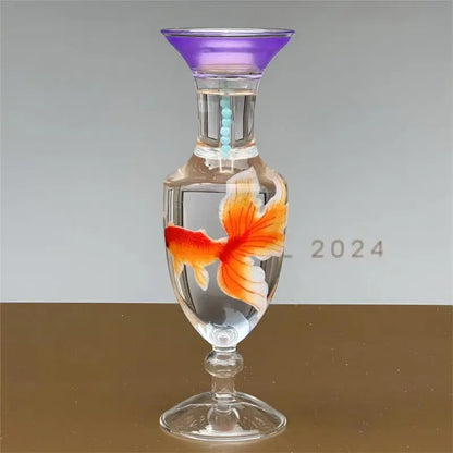 Vase-Shaped Candle Holder – Lifelike Goldfish Design - KillBigCompany